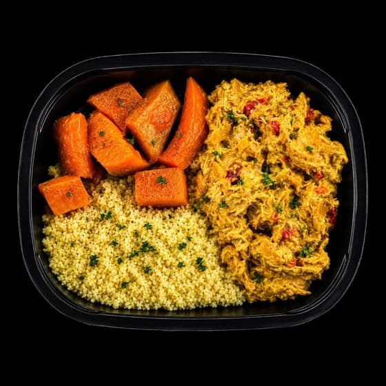 Coconut chicken with couscous