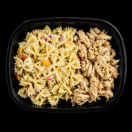 Lemon-herb chicken with pasta salad